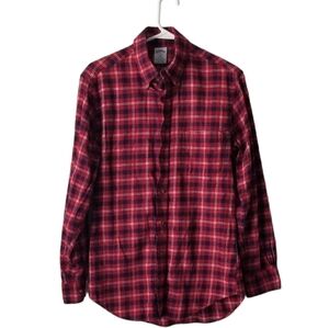 Brooks Brothers Regent Plaid Flannel Button Down Red/Blue Size S